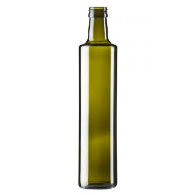 Бутылка стеклянная Дорика 500 мл оливковая