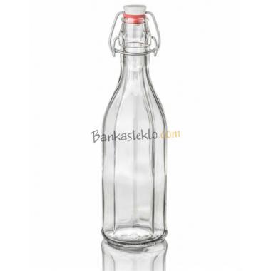 Пляшка скляна 500 мл Costolata під бугель (у комплекті) (пак 18 шт)