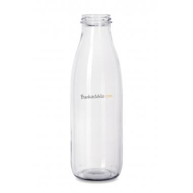 Пляшка молочна скляна 0,750 л. ТО 48 (упаковка 15 шт)
