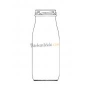 Бутылка стеклянная 250 мл то 48 мм для молока (пак 28 шт)