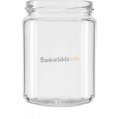 Банка скляна кругла 540 мл або 82 мм line jar (Упаковка 15 шт)