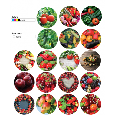 Крышка твист-офф 82 мм микс овощей, ягод, грибов, фруктов